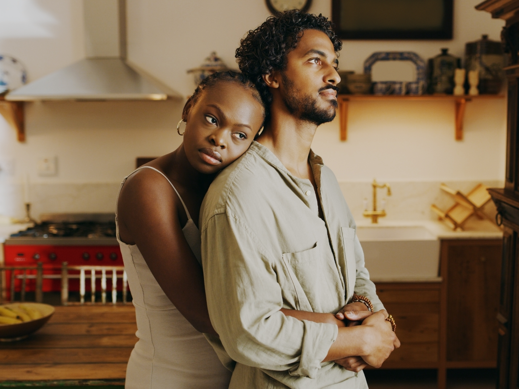 couple embracing 