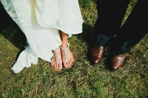 Sparkly Bridal Sandals