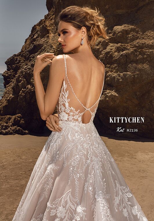 KITTY CHEN KAT, H2136 A-Line Wedding Dress - 4