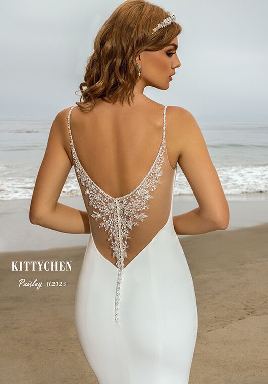 KITTYCHEN PAISLEY, H2123 Sheath Wedding Dress - 5