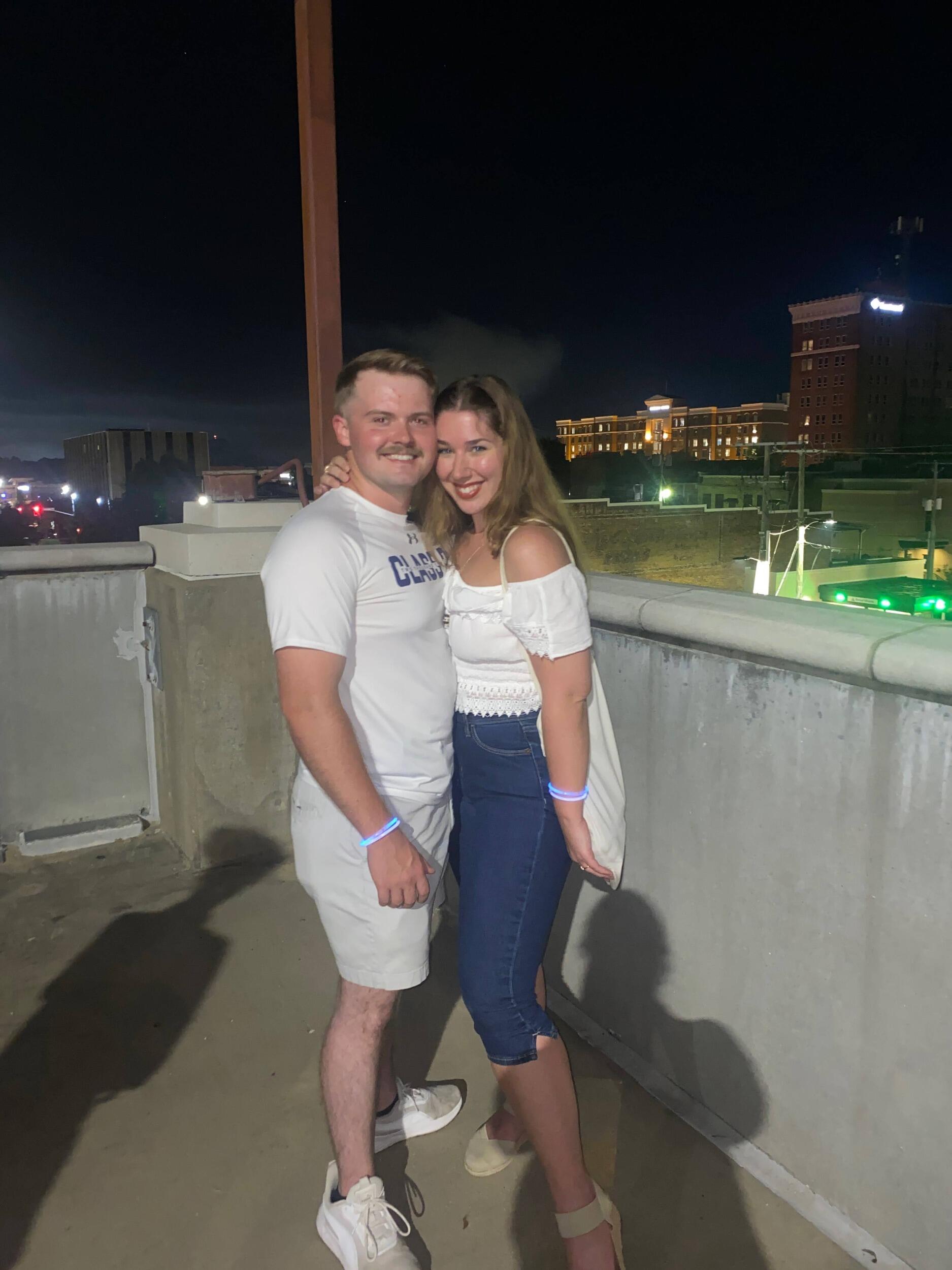 Watching the fireworks show downtown :)