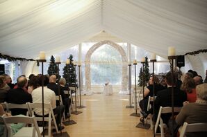 Winter Wonderland Wedding Ceremony