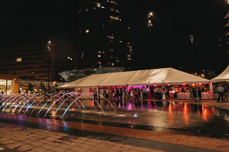 Tented Cowles Commons Reception