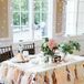 Sweetheart Table With String Light Backdrop