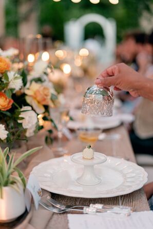 Appetizer Under Glass Cloche