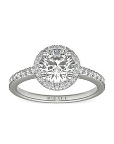Blue Nile Round Cut Engagement Ring