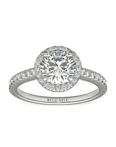 Blue Nile Round Cut Engagement Ring