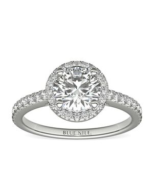 Blue Nile Round Cut Engagement Ring