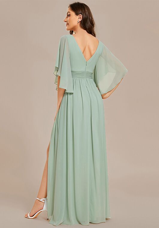 Ever-Pretty ES01886 V-Neck and Plunge Bridesmaid Dress - 4