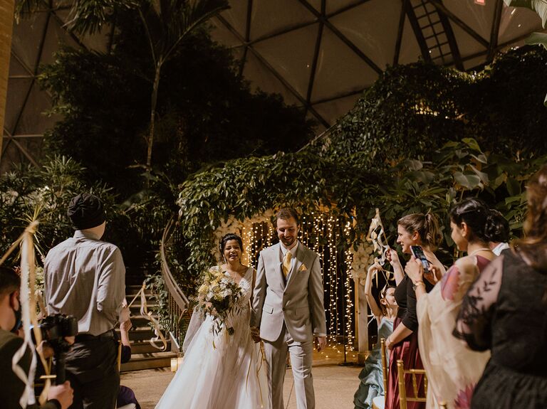 Unique ceremony location for a small wedding. 