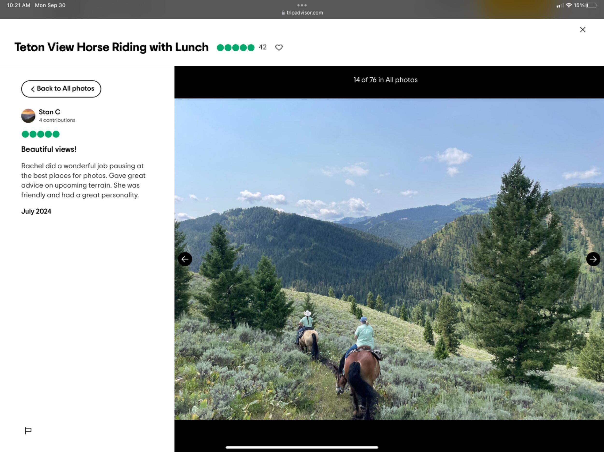 Picture of Horseback Riding in Grand Teton 