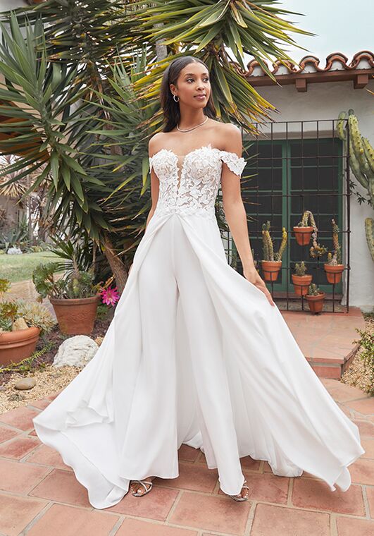 Beloved by Casablanca Bridal BL375 Willow Pantsuit Wedding Dress - 7