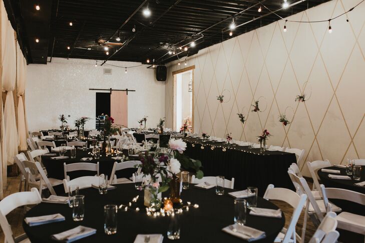 Modern Reception at Vintage Ballroom in Omaha, Nebraska