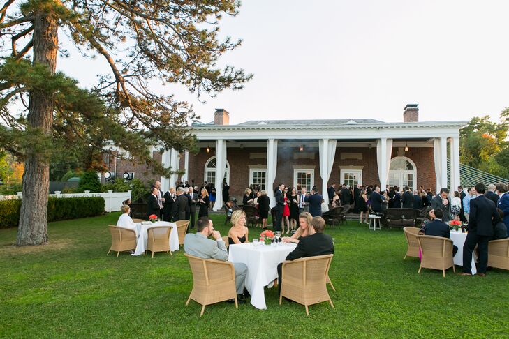 Outdoor Wedding Reception at Highlands Country Club