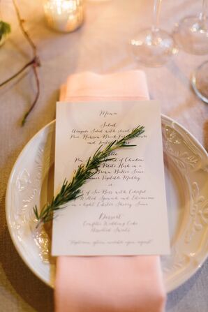 Fresh Herb Place Setting Decoration