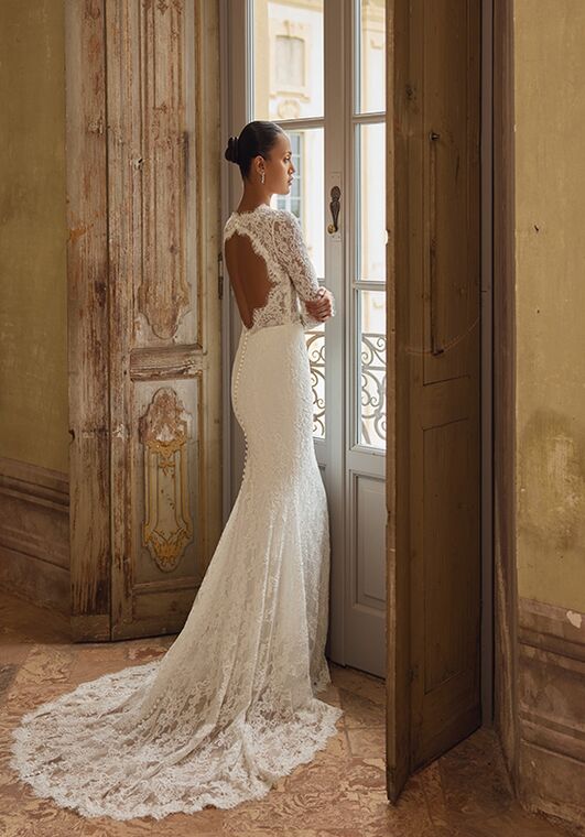 Justin Alexander Kenya Fit-and-Flare Wedding Dress - 4