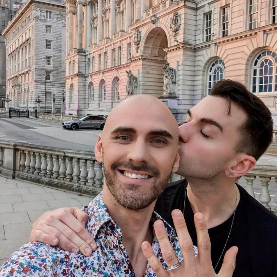 Back to where it all began, Lee sprints towards the promise of food as Dan drops down on one knee outside the Liver Building. (He says yes, by the way...)