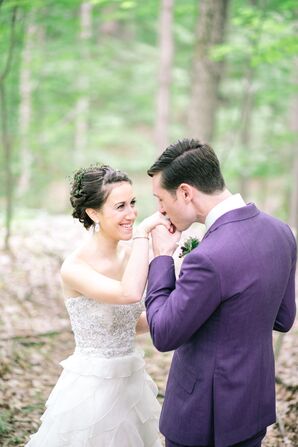 Barbara and Adam Romantic First Look Photo