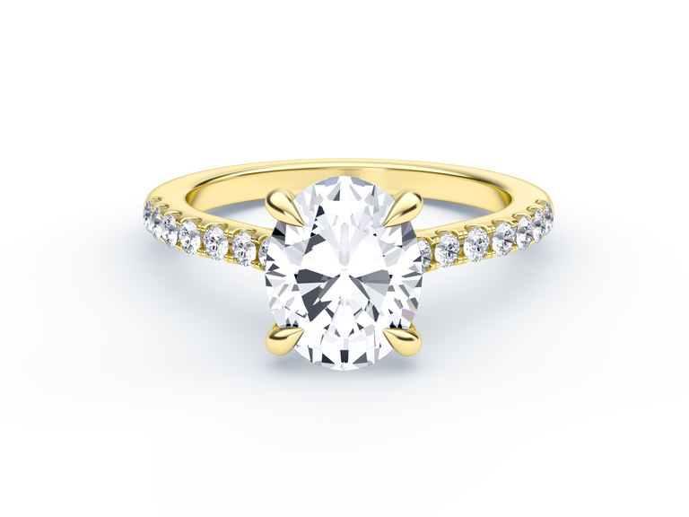 lab grown diamond engagement ring