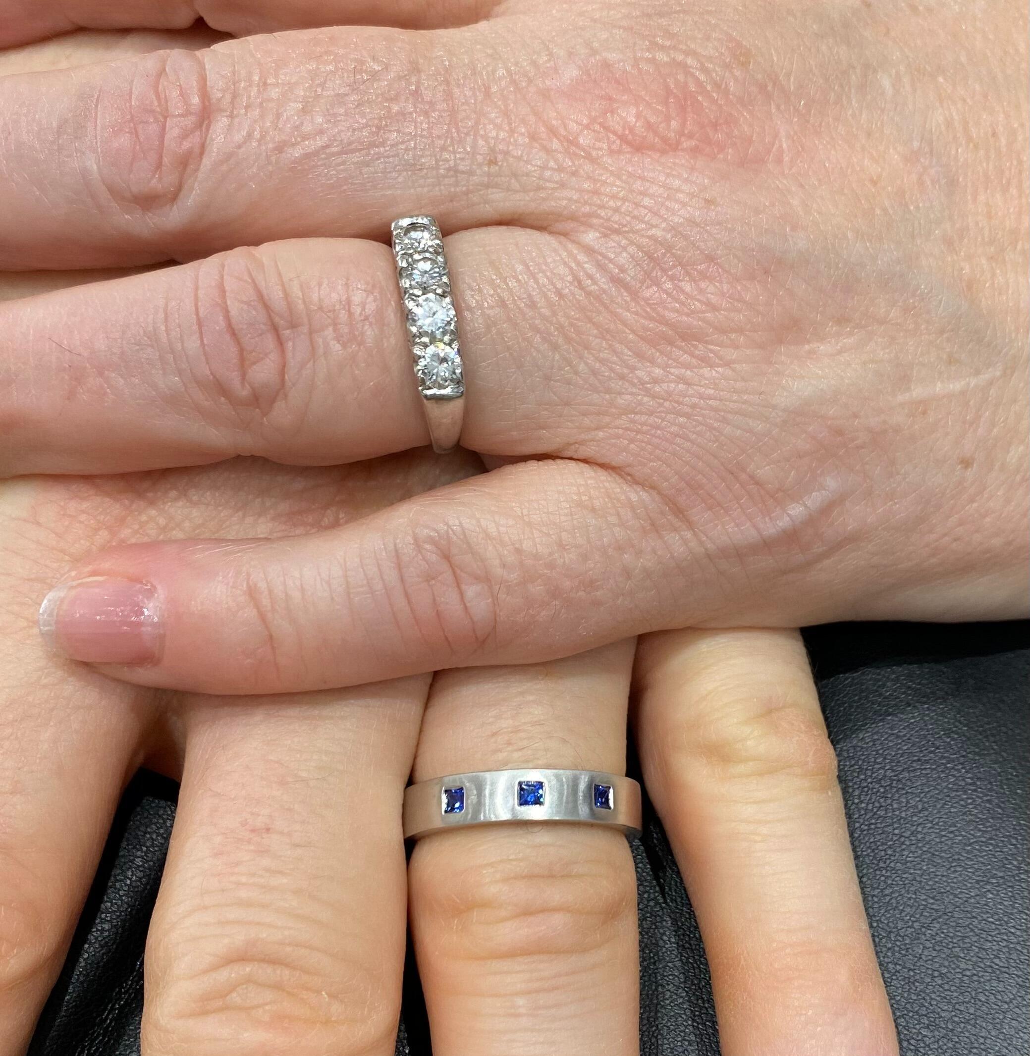 Our "going-steady" rings!