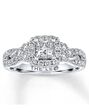 Kay Jewelers Glamorous Princess Cut Engagement Ring - thumbnail - 1