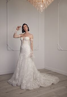 Amaré Couture C165 Chantal Fit-and-Flare Wedding Dress