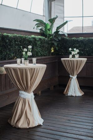Cocktail Tables at B&B Butchers in Houston, Texas