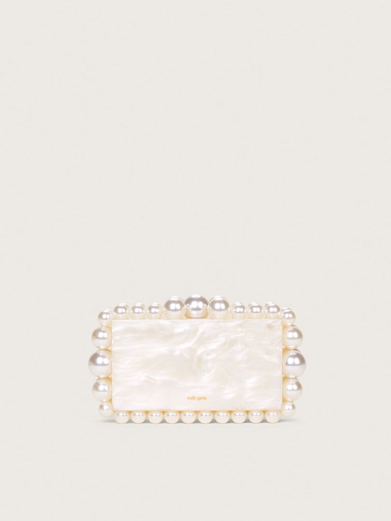 Pearl-inspired bridal clutch from Cult Gaia
