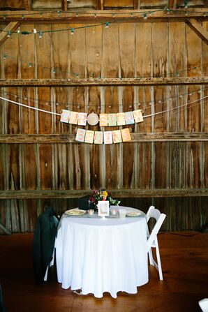 DIY 'Our Story Begins' Sweetheart Table Decor