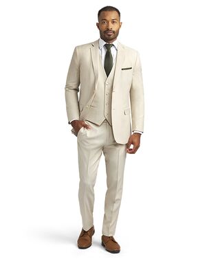 Stitch & Tie Tan Venice Suit Brown Tuxedo