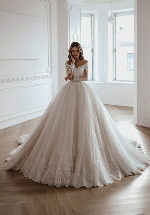 Olivia Bottega Lace Wedding Dress Elizabett Deco Ball Gown Wedding Dress