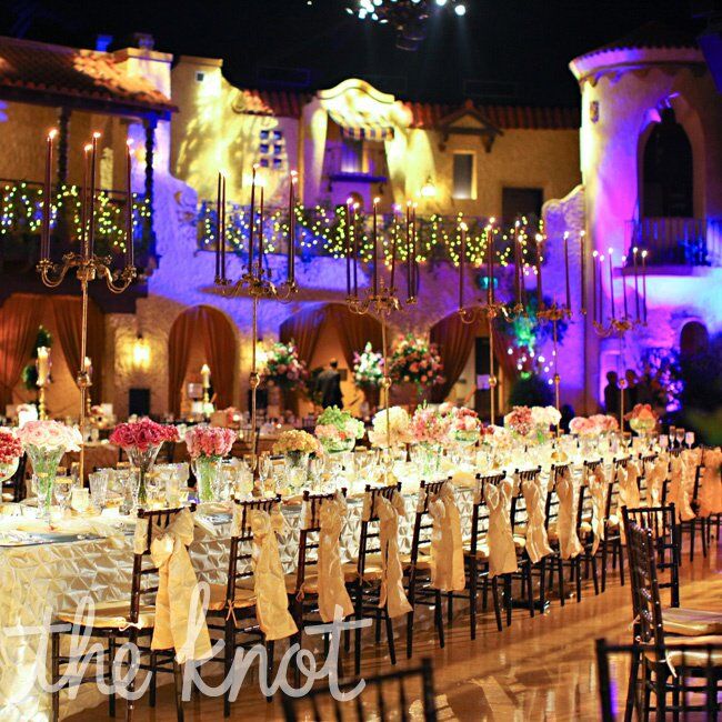 Tall Candleabra Centerpieces