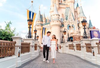Disneyland proposal ideas magic kingdom cinderella's castle