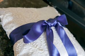 Ring Bearer Pillow with Lace from Mother of the Bride's Wedding Dress