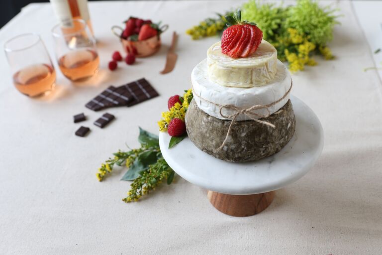cheese tower cheese cake how to assemble