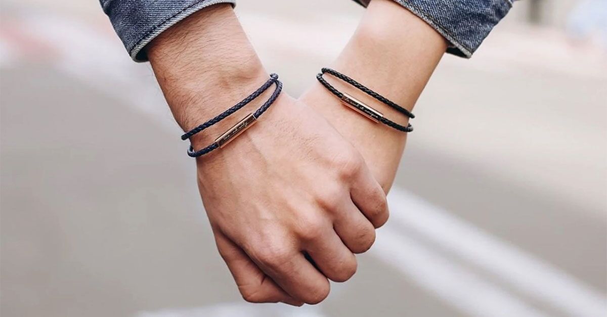 Couple Black Thread Silver Bracelet – RishiRich Jewels