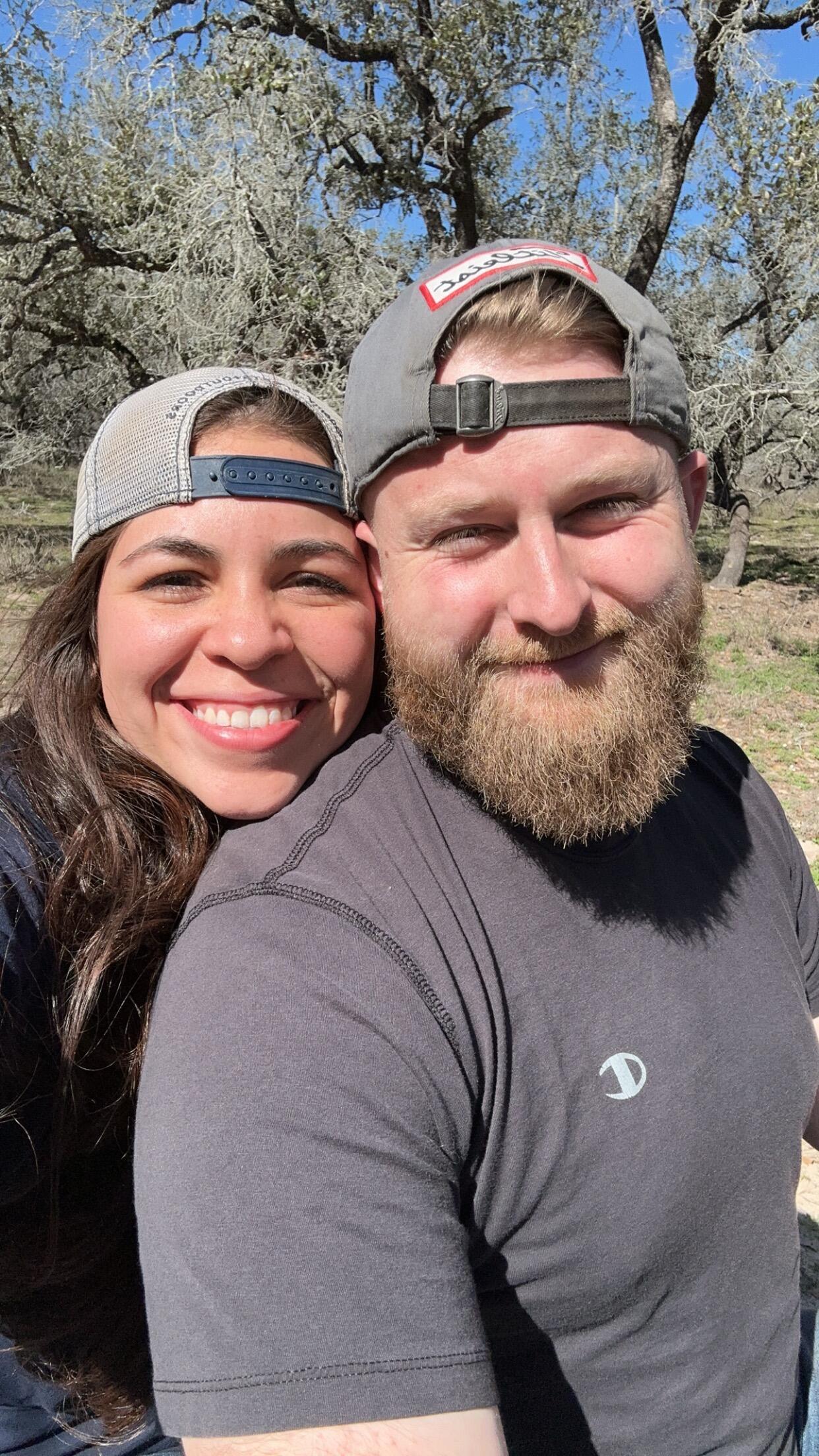 After a day at the ranch, a quick selfie break after riding four wheelers