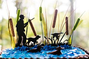Hunting-Inspired Brownie Groom's Cake