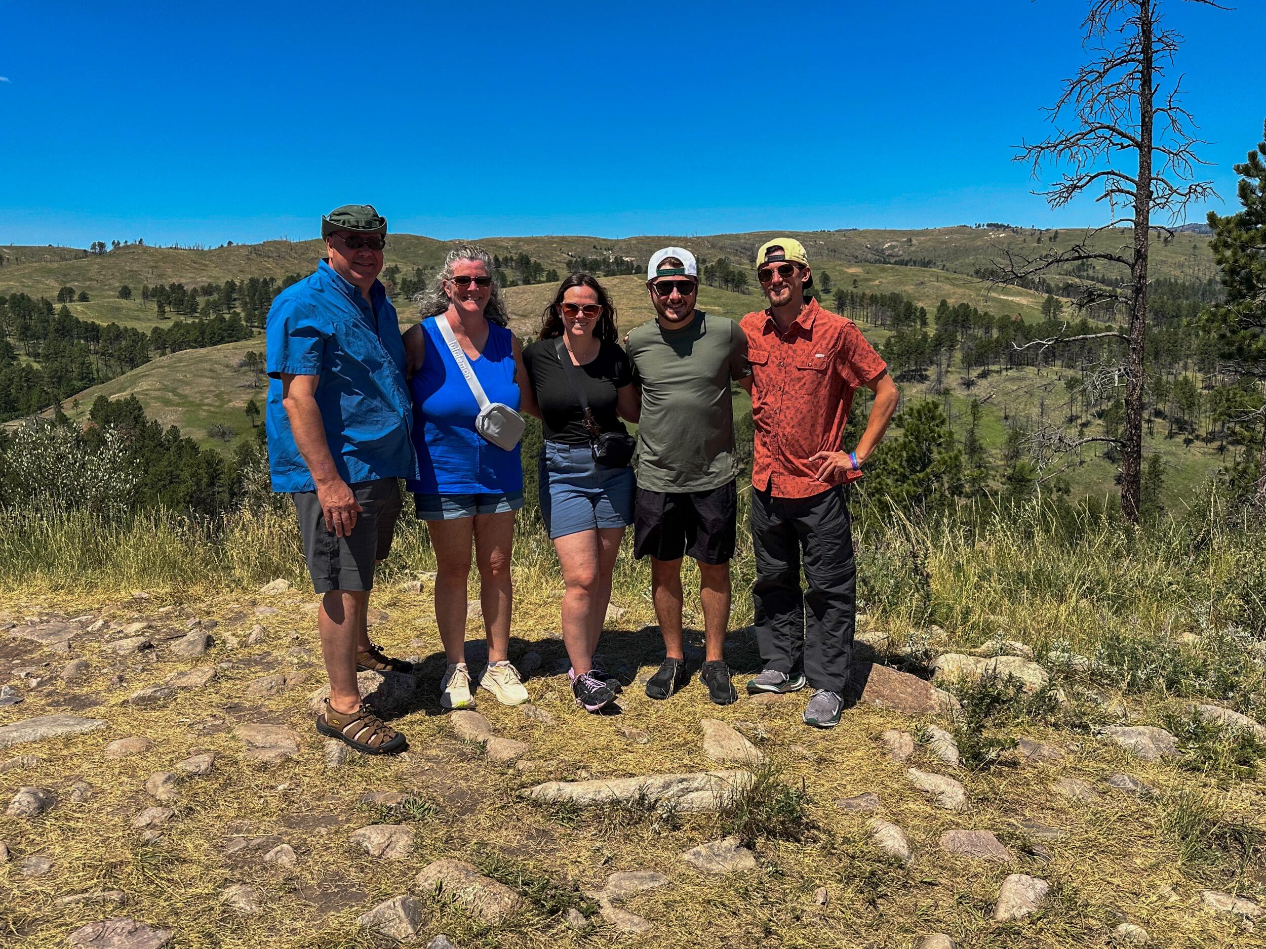 Hiking out west in Custer State Park. Do Not Pet The Fluffy Cows!