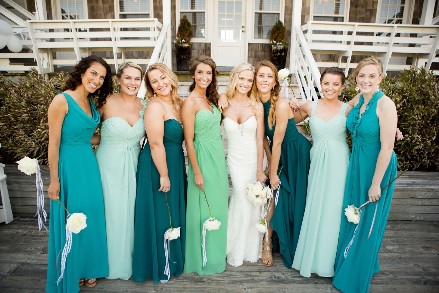 blue green dress for wedding