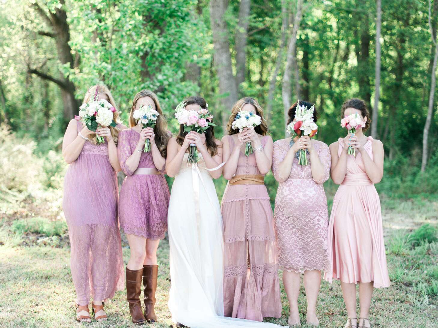 plus size lace bridesmaid dresses Elegant Light Pink Chiffon Floor Length Long Bridesmaid Dress Pink / 14 / B main image 1