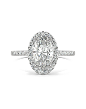 Forever One Moissanite Elegant Oval Cut Engagement Ring