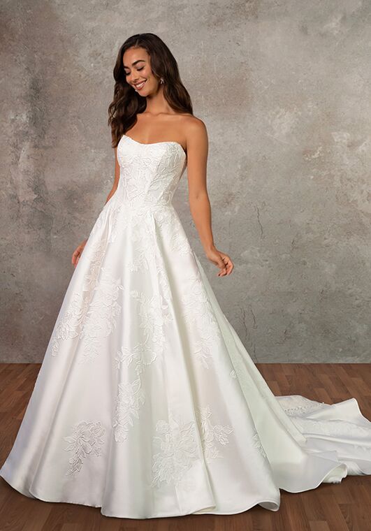 Essense of Australia D4407 A-Line Wedding Dress - 4