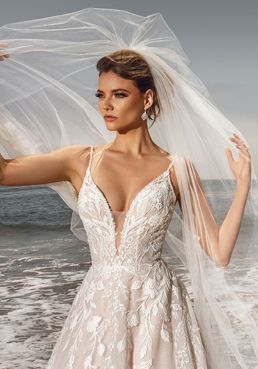 KITTY CHEN KAT, H2136 A-Line Wedding Dress - 5