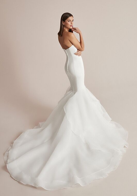 Justin Alexander Cooper Mermaid Wedding Dress - 4