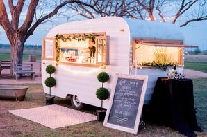 A Camper Parked Outside the Venue Served Custom Margaritas to Guests