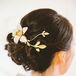 Classic Curled Updo with Floral Clip