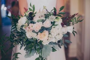 Pastel-Colored Lush Flower Bouquet