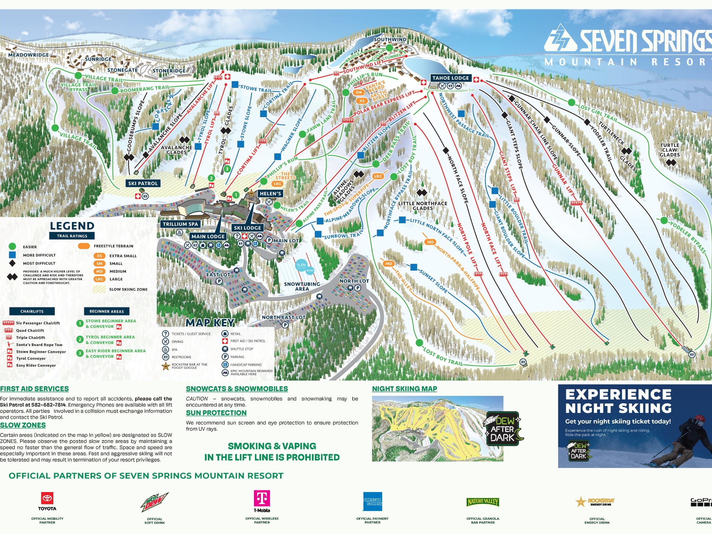 Picture of Seven Springs Ski Resort Map
