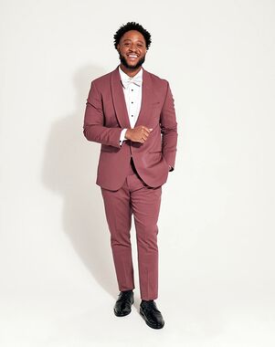 The Black Tux Rose Shawl Collar Tuxedo Pink Tuxedo